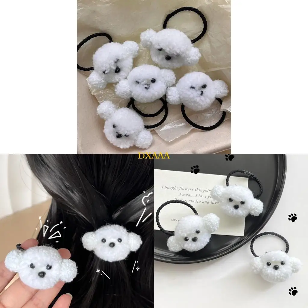 dxaa-furry-dog-hair-scrunchies-для-девочек-прическа-для-волос-упругая-волос-эстетическая-доншайрти