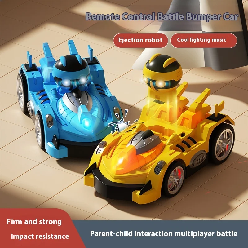 Juguetes interactivos para padres e hijos, Robot de batalla, parachoques, coches Rc, batería de litio recargable, luces frescas, música