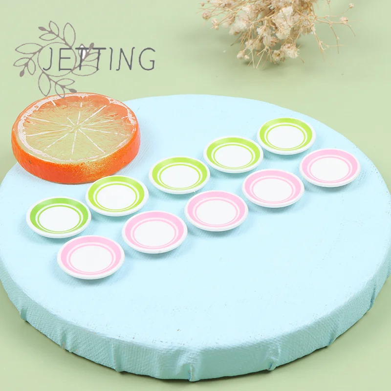 ชุดจานชามจิ๋วทนทาน 1 ชุด อุปกรณ์ตกแต่งบ้านตุ๊กตาขนาดเล็ก