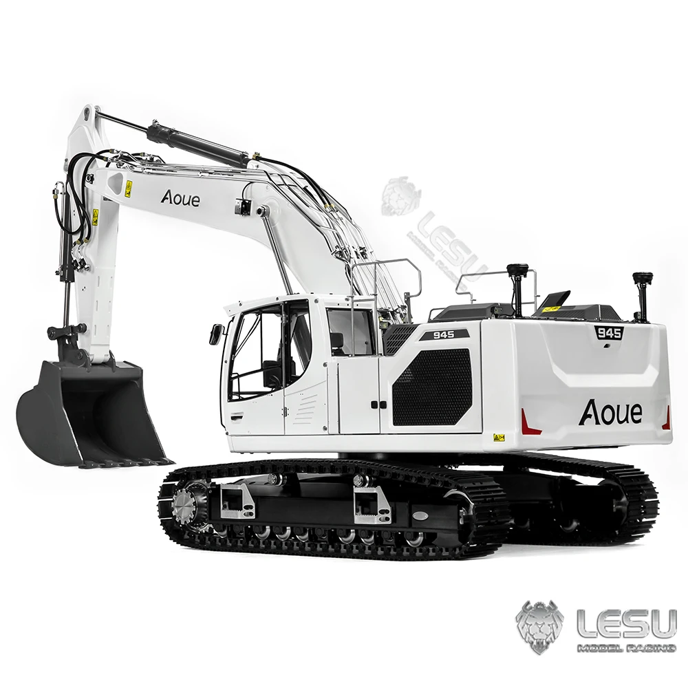 LESU 1/14 Metall RC Hydraulikbagger Ferngesteuerter Bagger Aoue LR945 Schwere maschinell fertiges Modell PL18EV Lite für Liebherr