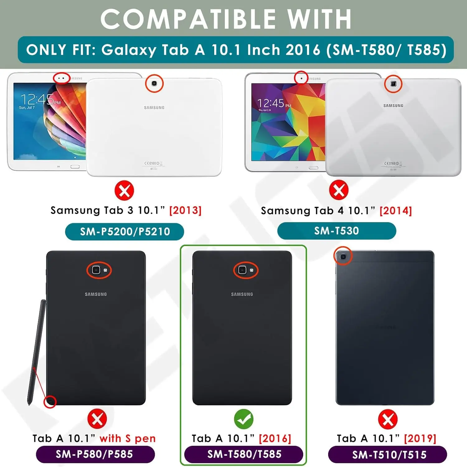 Case For Samsung Galaxy Tab A 6 10.1 T580 T585 10.1\