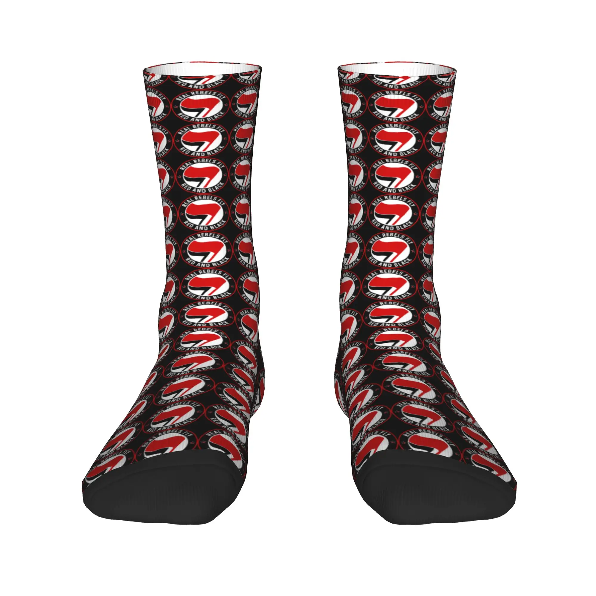 

Antifaschistische Aktion Antifa Mens Crew Socks Unisex Fun 3D Print Dress Socks