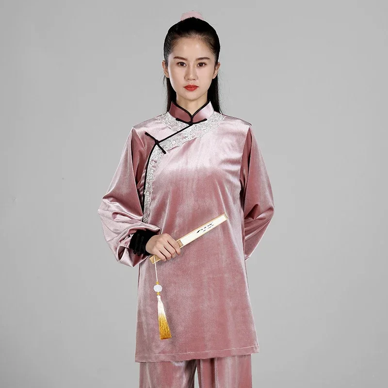 Winter Thicken Tai Chi Clothes Women Wushu Clothes Kung Fu Competition Clothes Martial Art Uniform Wrinkle Free