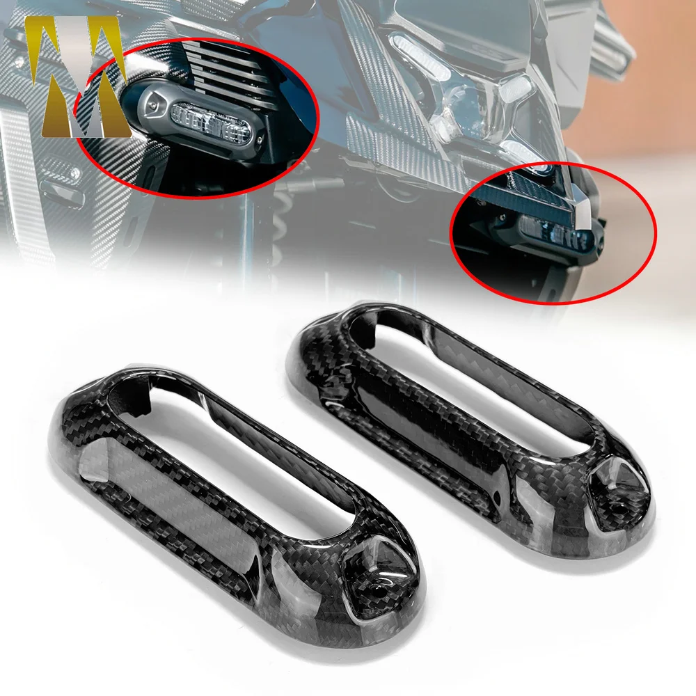 

Motorcycle Compatible with BMW R1300GSA RS1300 GS ADV Adventure 2024 2025 2026 Carbon Fiber Lampshade LED Auxiliary Protective