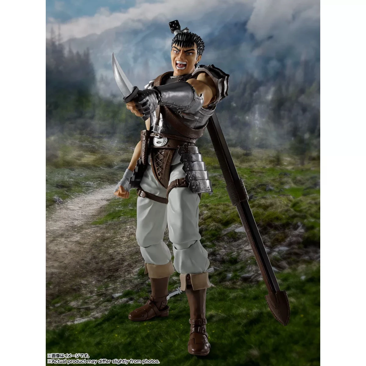 الأصلي بانداي S.H.Figuarts Berserk الشجاعة الفرقة من هوك ألعاب شخصيات الحركة البلاستيكية نموذج جمع أنيمي المشتركة تمثال دمية #2