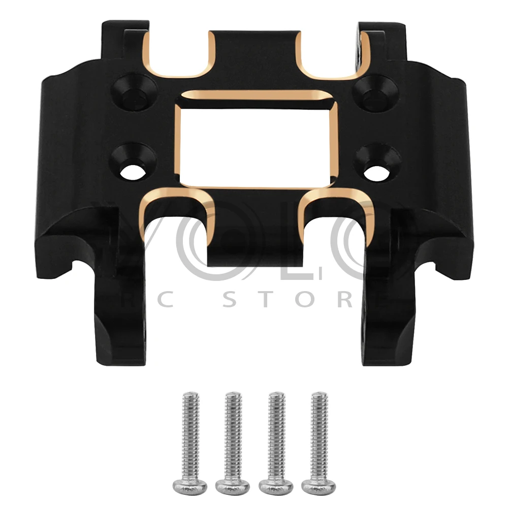 Black Coated Brass Skid Plate Steering Knuckle for 1/18 RC Crawler Redcat Ascent18 Ascent-18 Upgrade Part