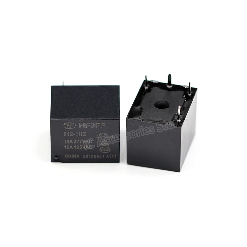 

10PCS Relay HF- JQC-3FF- 5 005 9 009 12 012 24 024 VDC -1HS 4P