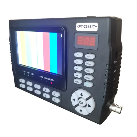 KPT-258S/T HD+AHD DVB-S2 DVB-T/T2 DVB-C Combo 4.3"Inch LCD Satellite Finder Meter Test Cctv Camera KPT-258ST+