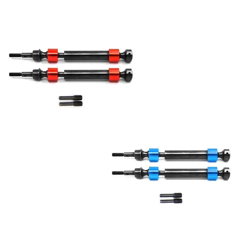 2Pcs Hard Steel Splined CVD Drive Shaft For Traxxas 1/10 Maxx 4S 89076-4 RC Car Upgrade Parts Accessories