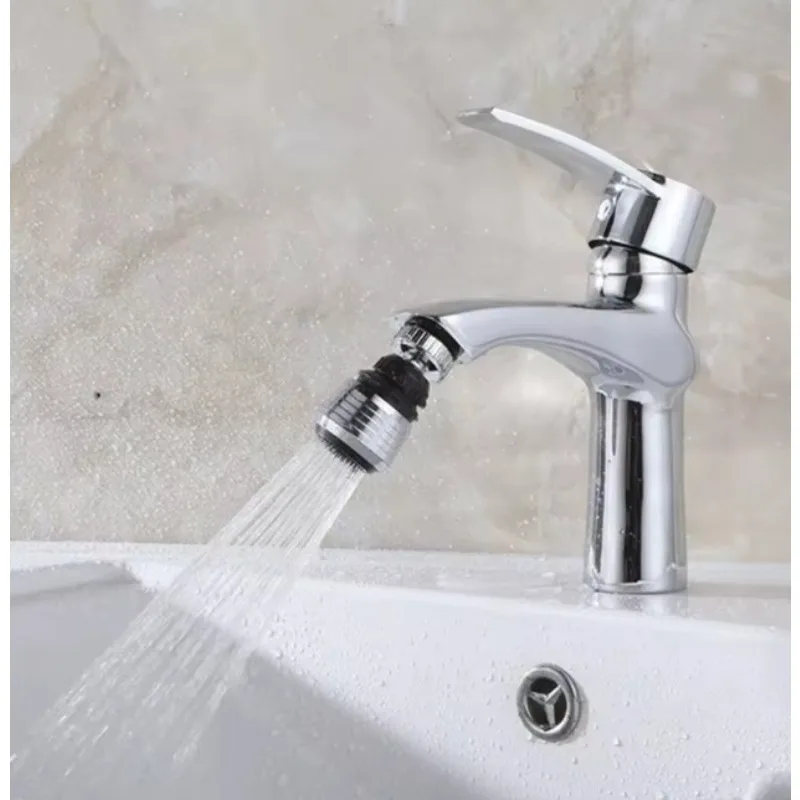 1PC 360° Rotating Kitchen Faucet Aerator - Water Saving Nozzle Filter with Universal Adapter & Splash Guard