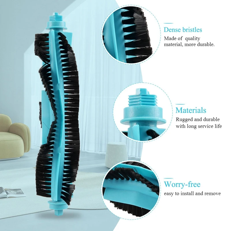 อะไหล่เปลี่ยนผ้าซับตัวกรอง HEPA แปรงด้านข้างอะไหล่เปลี่ยนสำหรับหุ่นยนต์ดูดฝุ่น cecotec Conga 1690 Pro