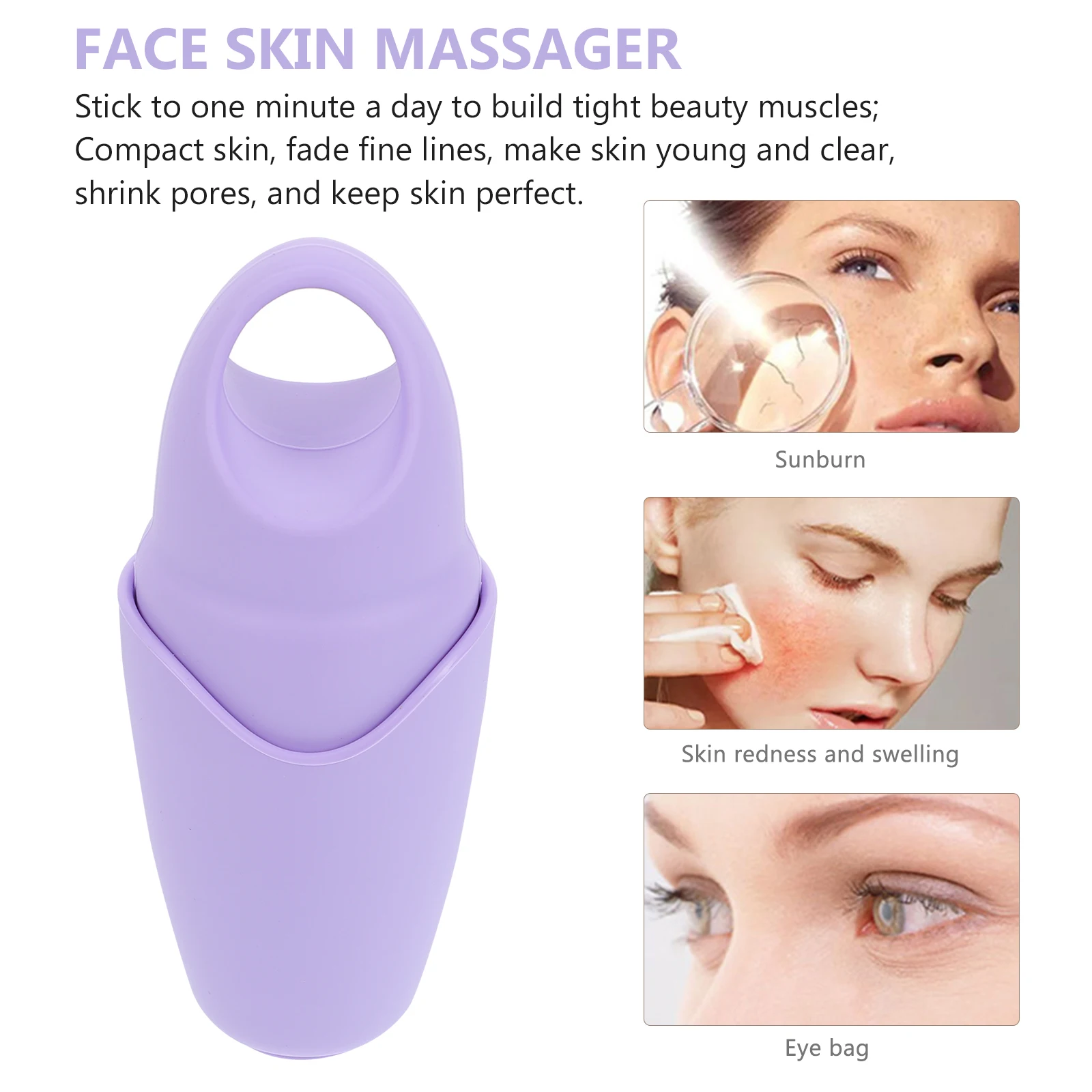 

Multifunction Facial Massage Ice Grid Roller Beauty Silica Gel Face Puffiness Reducer