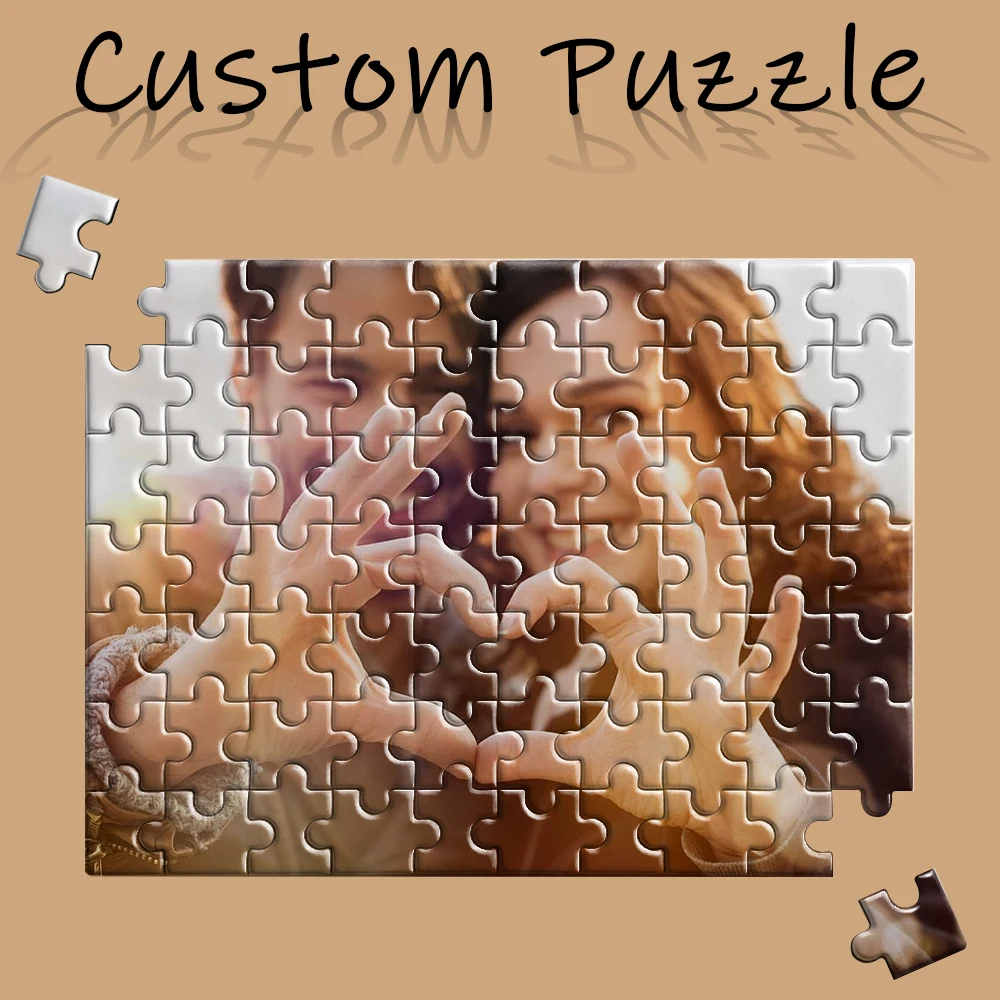 【Maßanfertigung】Gerahmte Holzpuzzles, personalisierte Abschluss-Fotopuzzles als Geschenke, personalisiert, Holzrahmen in verschiedenen Farben und Größen, Geschenke