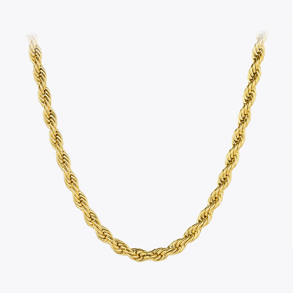 ENFASHION Twist Chain Choker Necklace Women Gold Color Stainless Steel Necklaces Fashion Jewelry Accessories Gifts Collier P3069