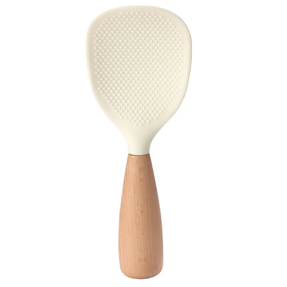 

Silicone Rice Spoon Standing Heat Resistant Kitchen Scoop Nonstick Large Spoon Household Restaurant Cooking Scoop For Rice Food