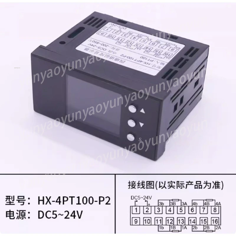 Multi-channel Temperature Display Four-way Digital Display 4-loop Industrial Instrument PT100 Thermal Resistance Input