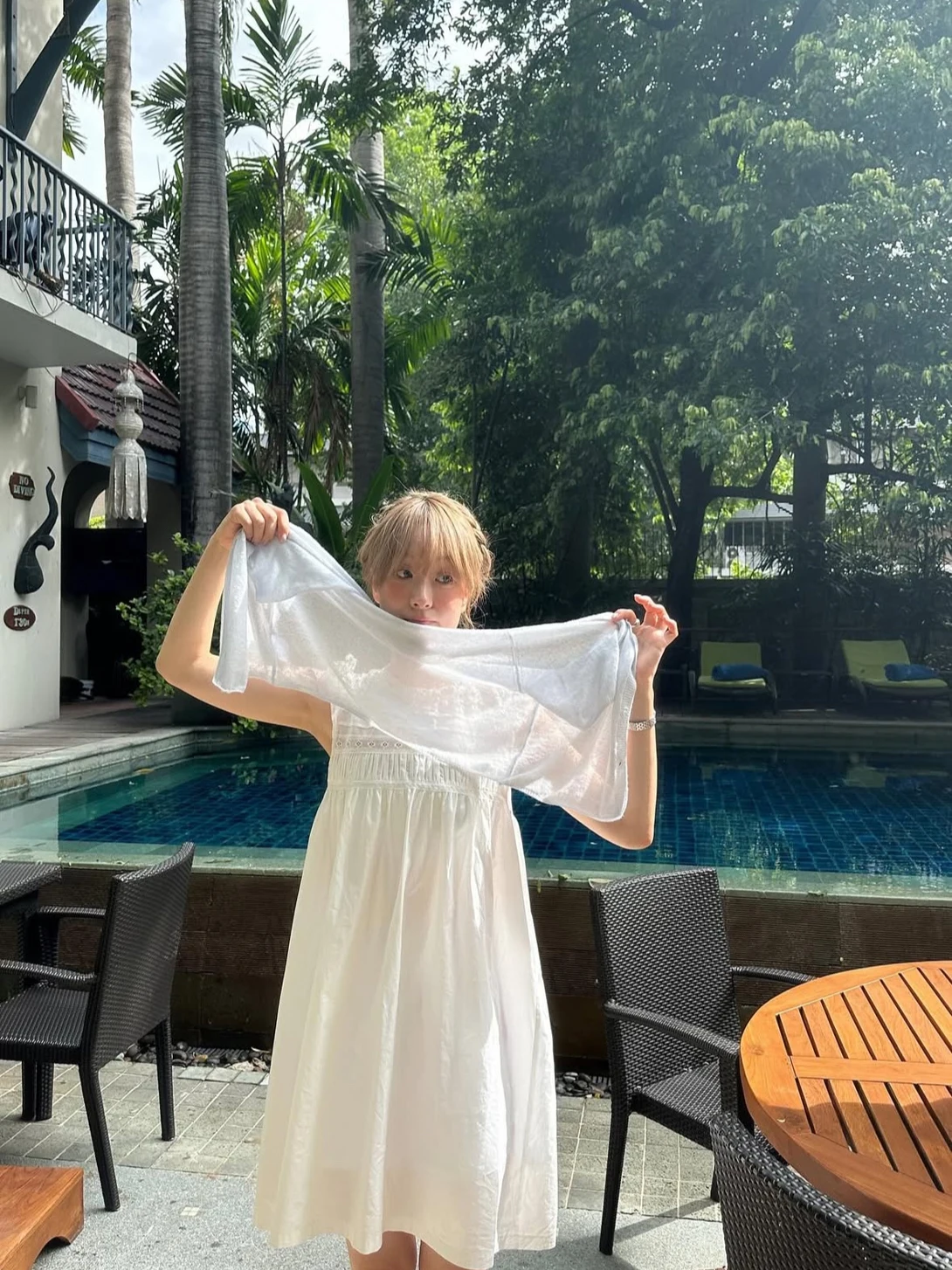 فستان قميص نسائي جديد من فليتا لفصلي الربيع والصيف، بتصميم خشبي ناعم مع تطريز دانتيل، بدون أكمام، تنورة على شكل حرف A، رقبة م...