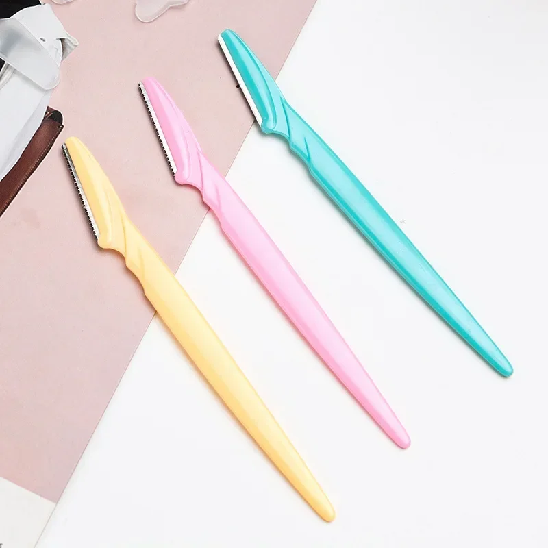 3/6Pcs Women's Razors Makeup Facial Eyebrow Lip Razor Hair Remover Sharp Stainless Steel Cutting Knife Safety Razor