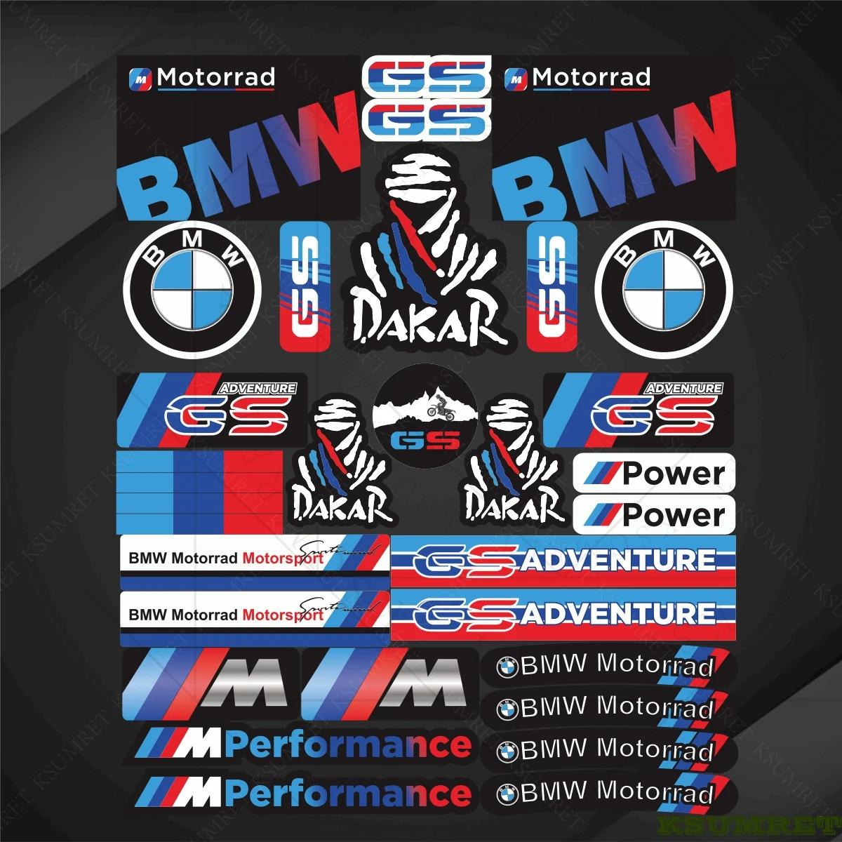 

Vinyl For Bmw Motorcycle Sticker Helmet Logo Decals