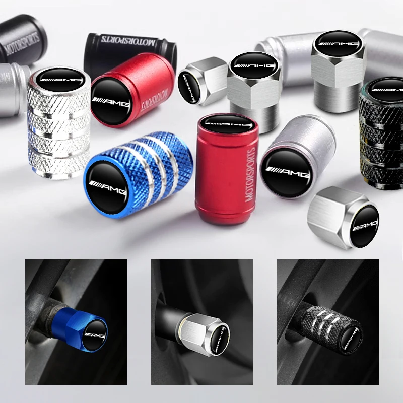 

4 шт., крышка стержня клапана для автомобильных шин, алюминиевая крышка стержня колеса, крышка воздушного клапана Airdust для Mercedes Benz AMG W204 W205 W203 W211 W201 W2