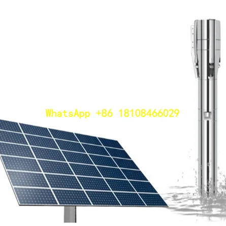 고성능 4인치 태양광 수중 펌프 56미터 헤드 48v DC 수중 태양광 펌프