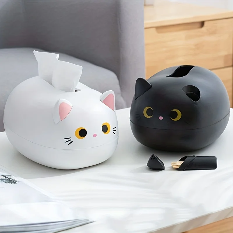 

Cute Cat Tissue Box: Kitchen Tissue BoxAdd A Touch Of Whimsy to Your Home Decor!