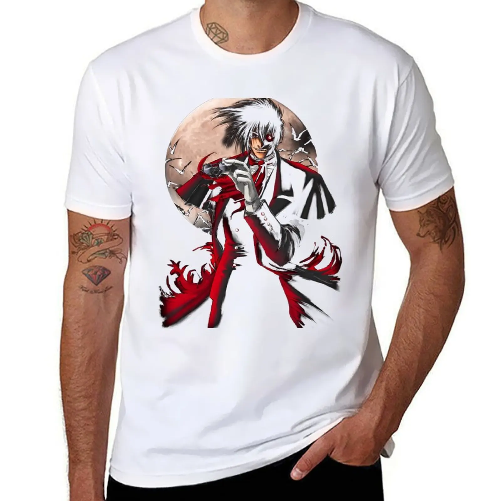 

Hellsing Dark Fantasy Anime Ultimate Alucards T-Shirt t shirts designer t shirt personalised T-Shirt