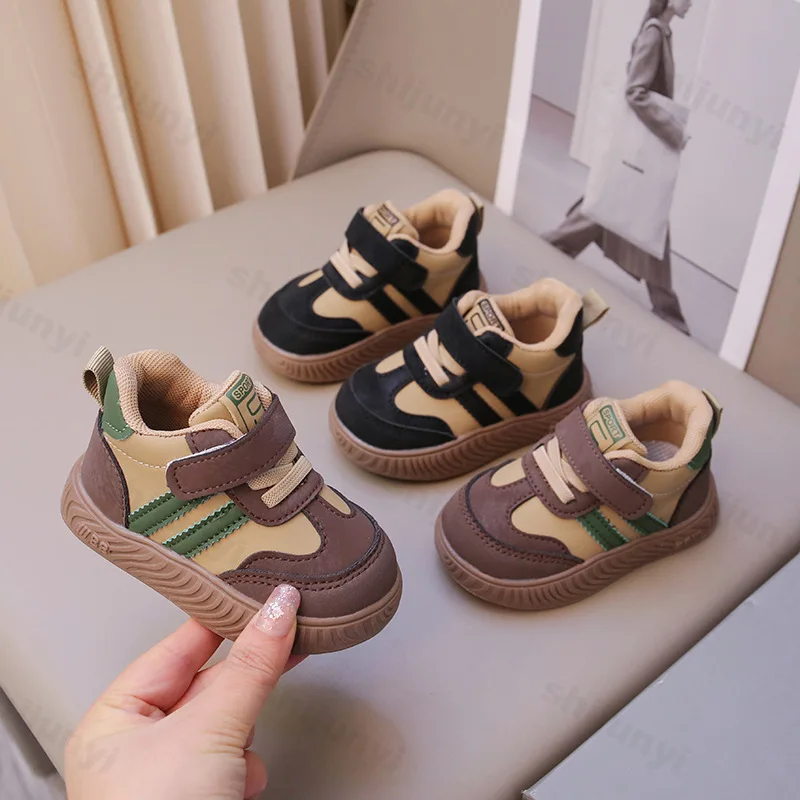 

Autumn Baby Toddler Casual Sneakers 2025 Girls Boys Sports Shoes Soft Sole Fashion Kids Casual Shoes Children Retro Walking Shoe