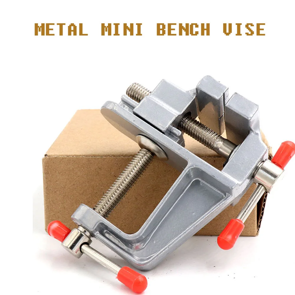 Aluminum Mini Ature DIY Small Jewelers Hobby Clamp On Table Bench Vise Tool Vice