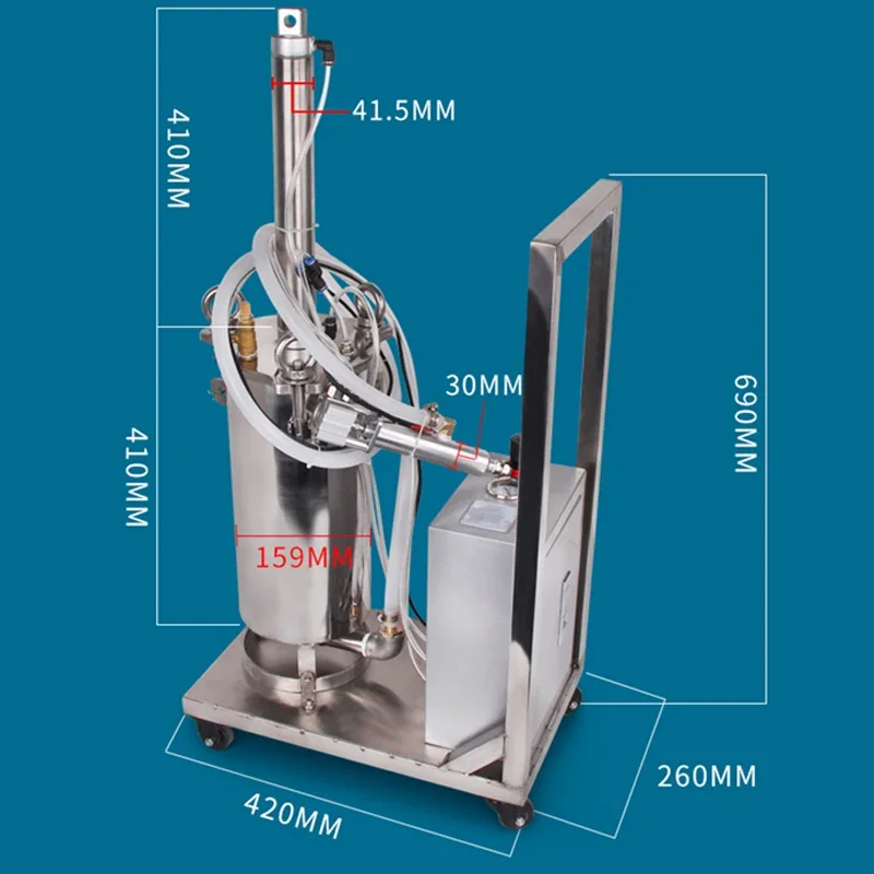 2600ml Silicone Valve Dispensing Machine Set with Back Suction Type High Flow Dispensing Valve Corrosion and Wear Resistance