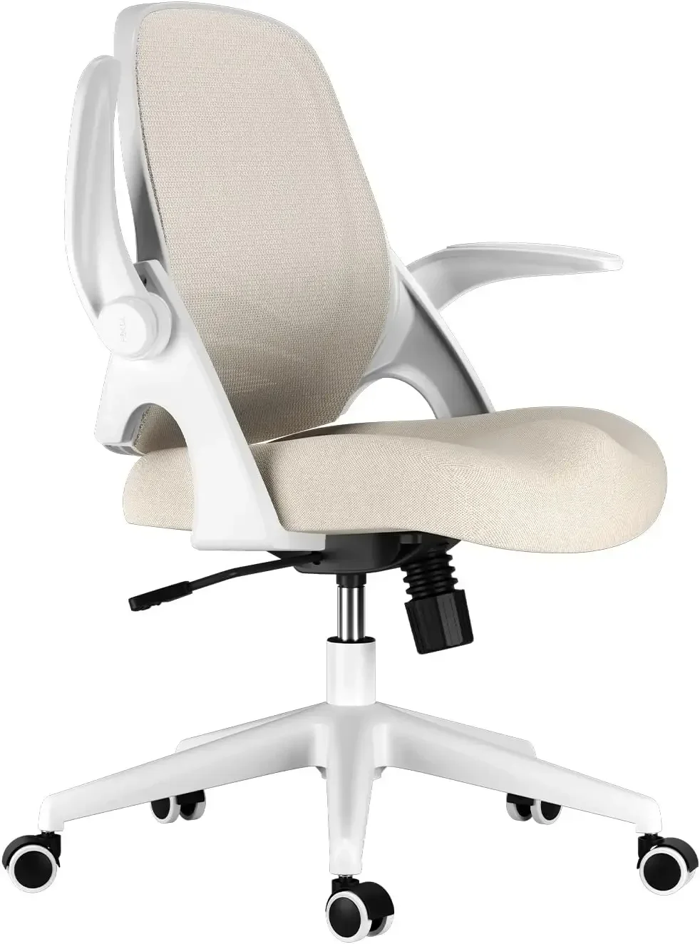 Silla Oficina con apoyabrazos Plegables,Silla Oficina,sillón ergonómico Malla Transpirable,Giratorio de 360°Altura Ajustable