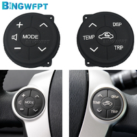 (Left + Right) Steering Wheel Switch Control Panel Rubber For Toyota Prius C US 2012-2017 Aqua 2014 Button Controller