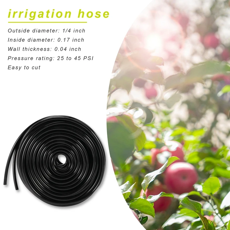 30M Meter 1/4 Inch Blank Distribution Pipe Drip Irrigation Hose Garden Watering Pipeline