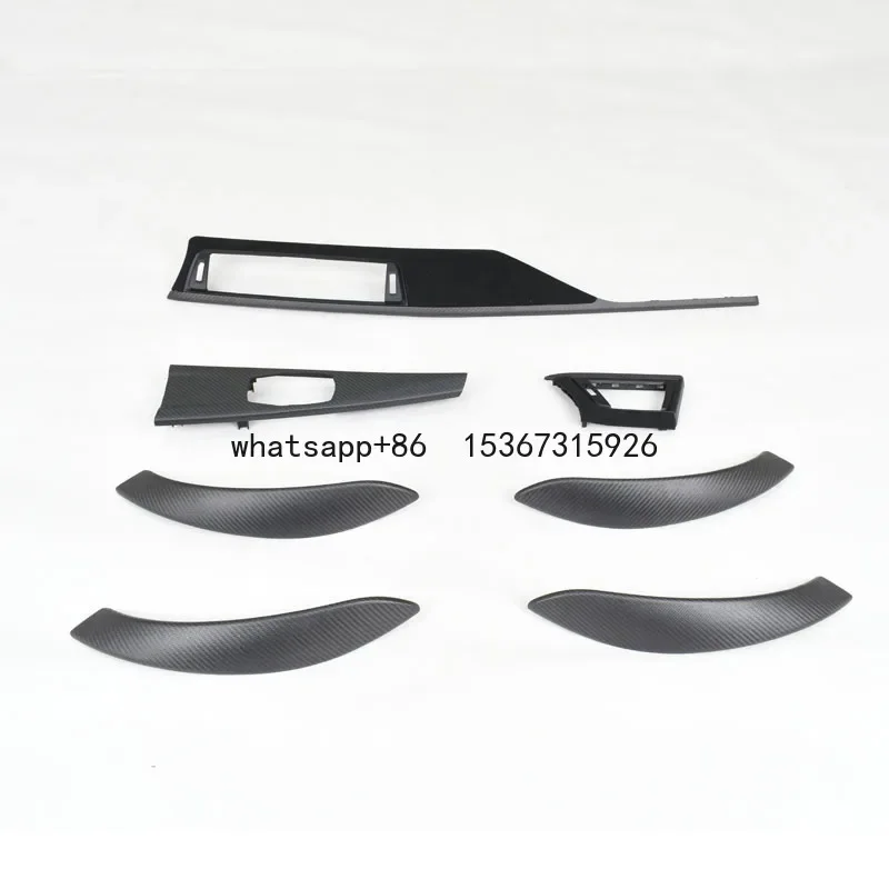 Carbon Fiber Interior Trim Parts for bmw 3 Series F30 F35 to MP Door Handle Cover Control Panel Cover Kit