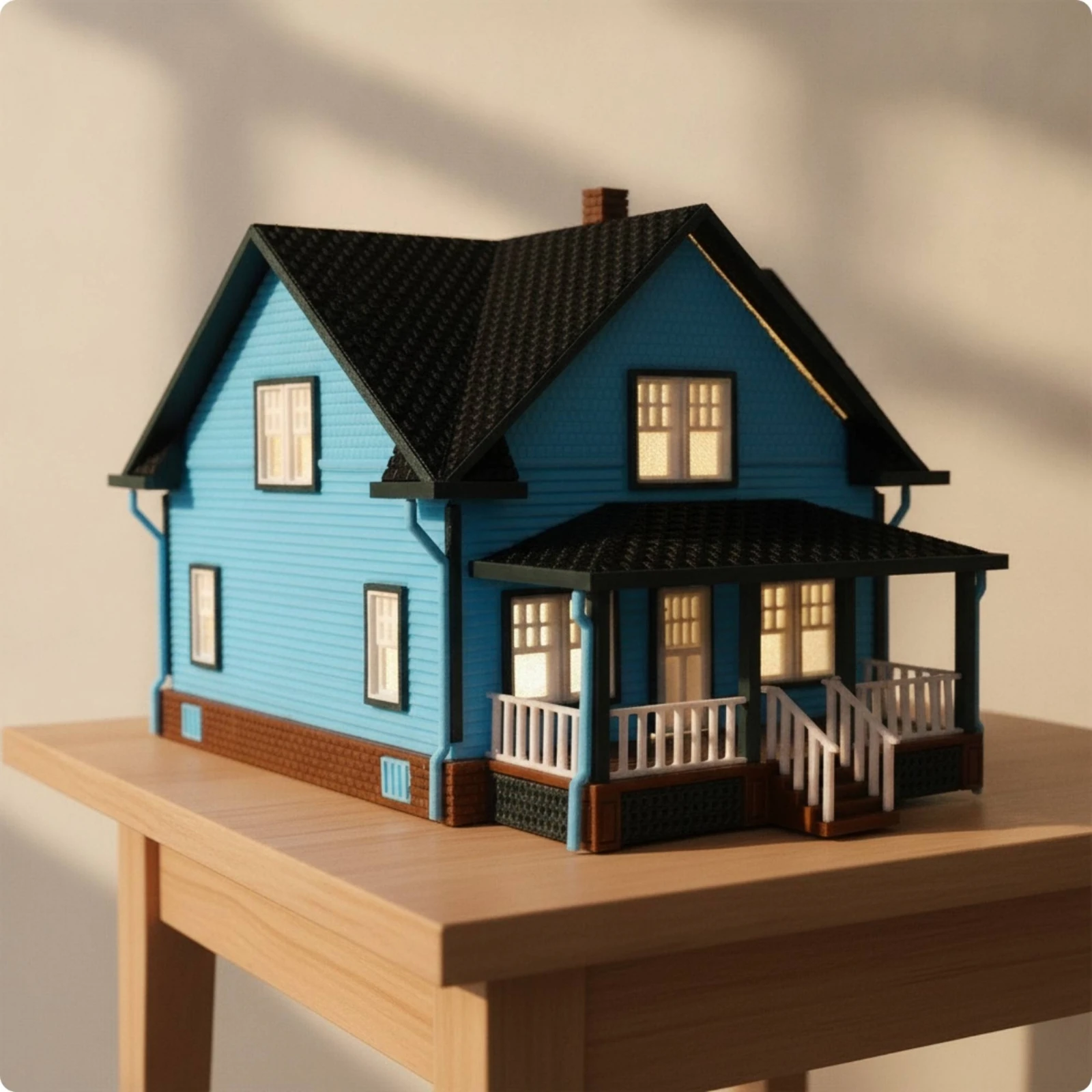 miniature-villa-with-porch-1-64-scale-gabled-roof-house-model-dollhouse-european-style-decorative-for-collectors