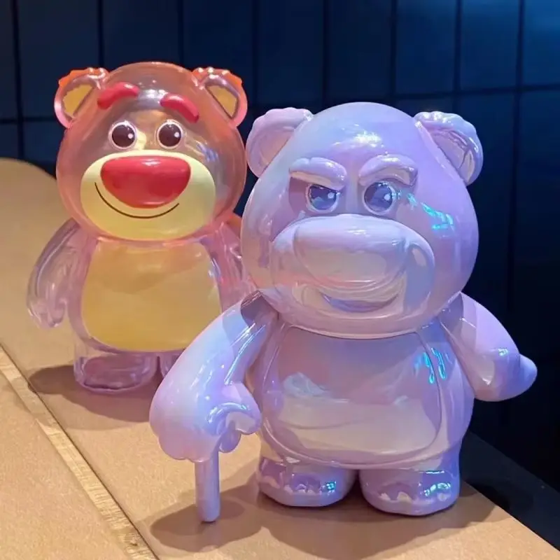 Autêntico miniso disney versátil lotso série caixa cega anime brinquedo dos desenhos animados lotso modelo boneca ornamento de mesa crianças presentes surpresa