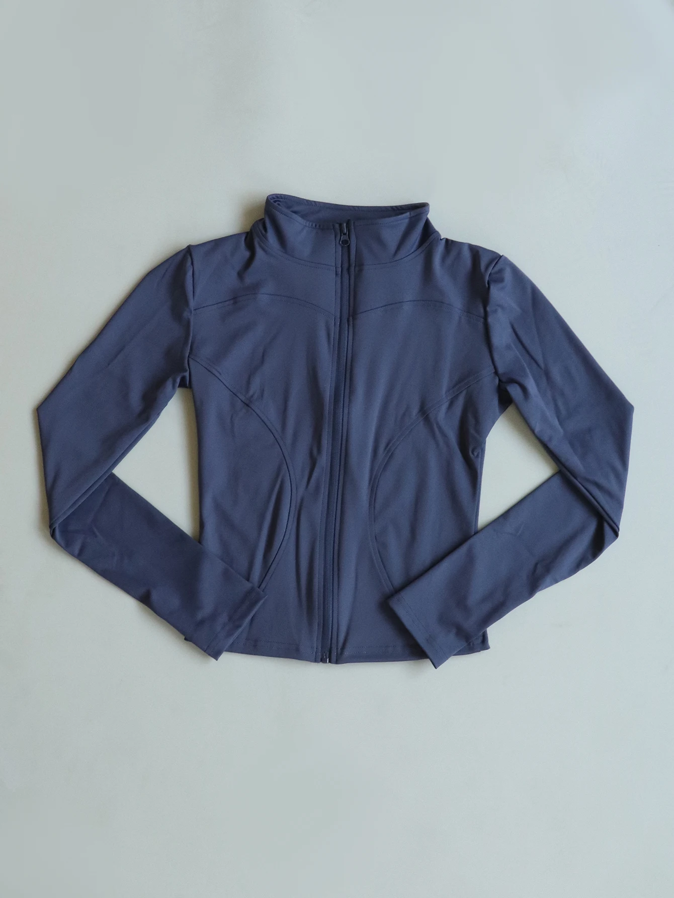 Fitfemme Women's Slim Fit Sports Jacket - High Neck, Full Zip, Long Sleeve, Multiple Colors for Yoga & Workout image 3
