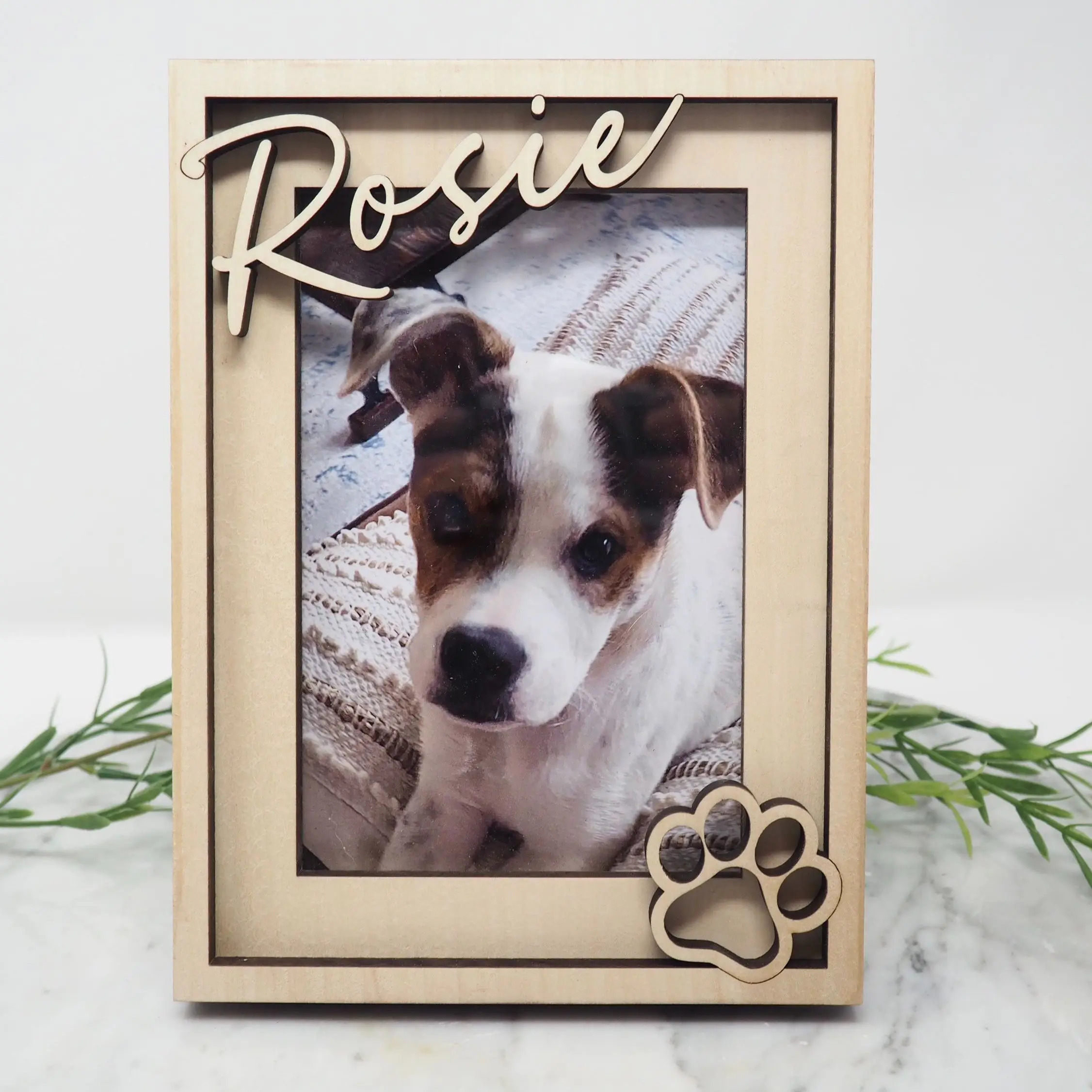 

Personalized Pet Frame Engrave Pet Dog/Cat Photo Wooden Picture Frame Pet Name Memorial Sympathy Gifts Dropshipping