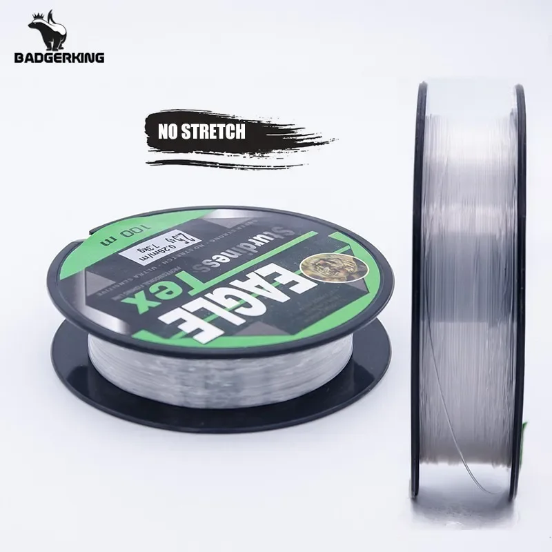 Low Stretch Nylon Fishing Line, Monofilament, Sensitive and Easy for Hooking the Fish Line, Lure Fishing and Jigging, 100m