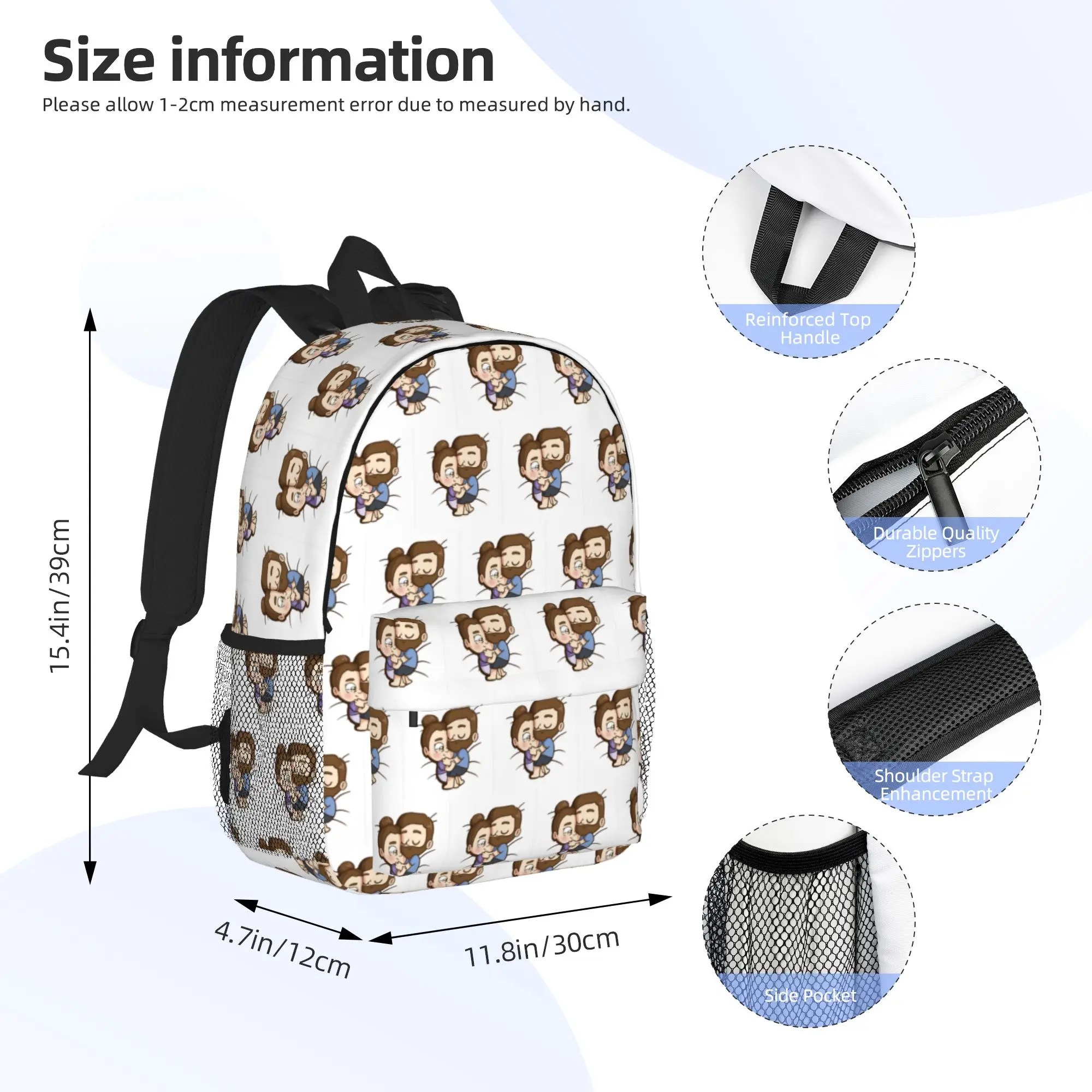 Pibubear Backpack Hot Sale Daypack Large Capacity Boys Girls BookBag Shoulder Bags for Men Women School Bag