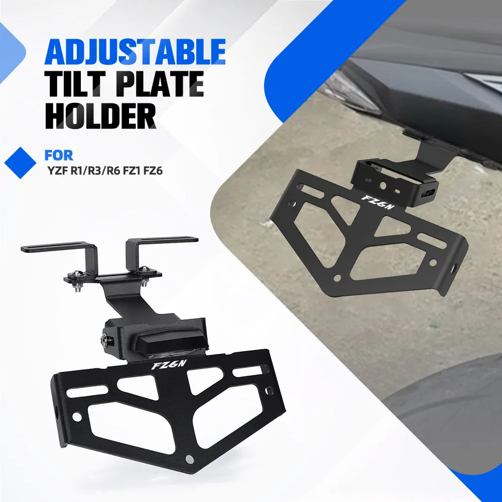 

For YAMAHA YZF R1/R3/R6 FZ1 FZ6 Motorcycle Universal Tail Tidy Rear Fender Eliminator Adjustable License Plate Holder LED Light