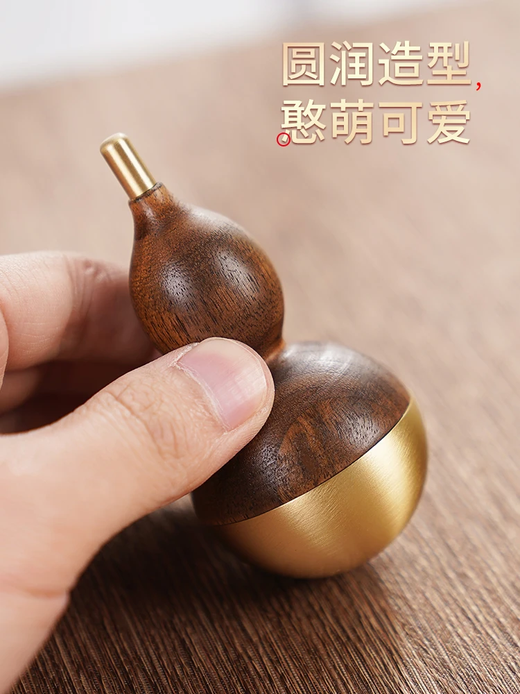 Tumbler office desktop ornament walnut gourd home decoration