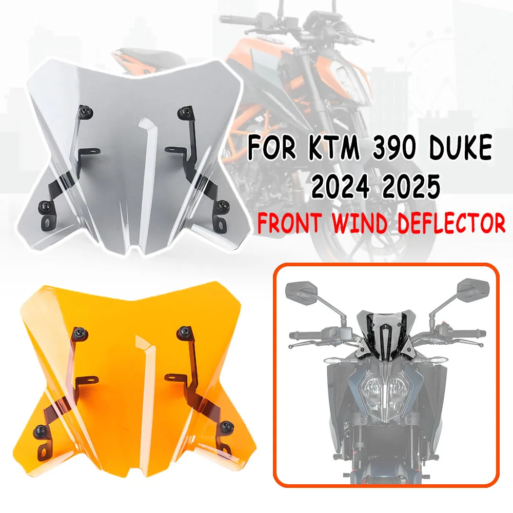

TWO Colors Front Wind Deflector Fairing Kit For KTM 390 Duke 2024 2025 NEW Motorcycle Accessory Sport Windscreen Windshield
