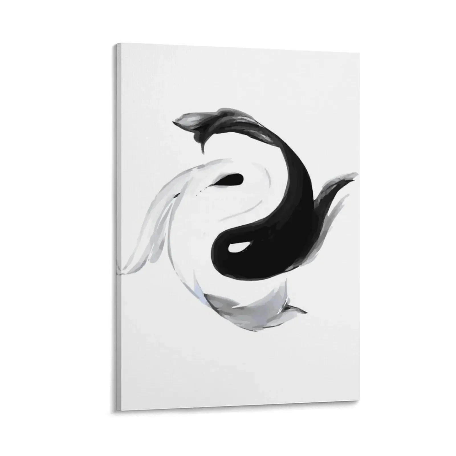 

Ying Yang Koi Fish butterfly Shirt Nishikigoi Japanese Gift Japan love Canvas Painting room decor