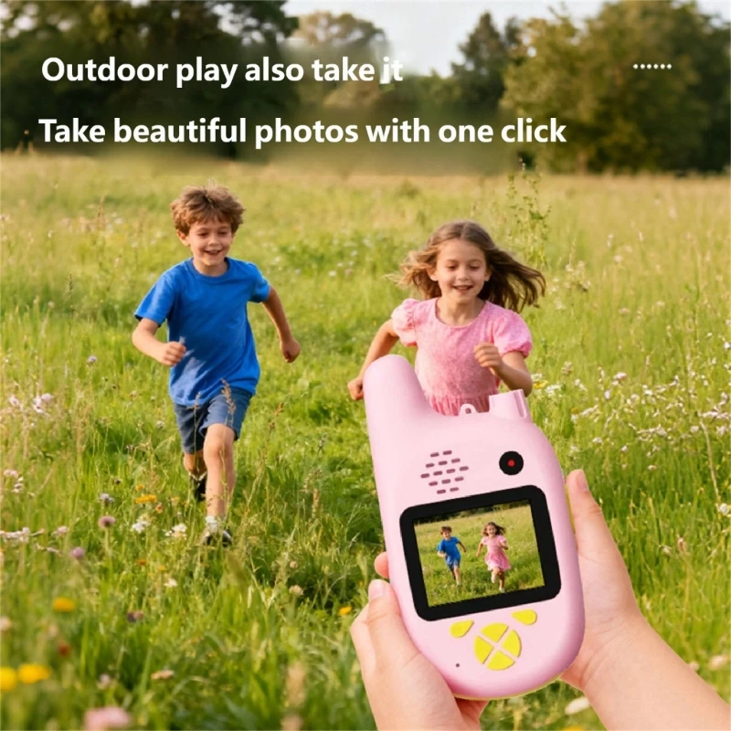 Детская беспроводная видеодомофонная рация, камера для видеозвонков, запись фотографий и прочный пластиковый дизайн 15UB