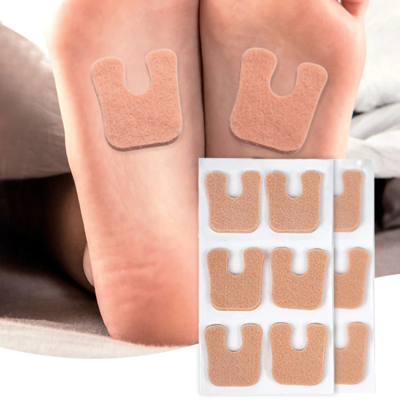 Tapis de pied en feutre de couleur peau, coussin de Protection des pieds épais pour l'avant-pied, antidérapant, absorbant la sueur, semelles intérieures anti-usure pour haute qualité, 6 pièces