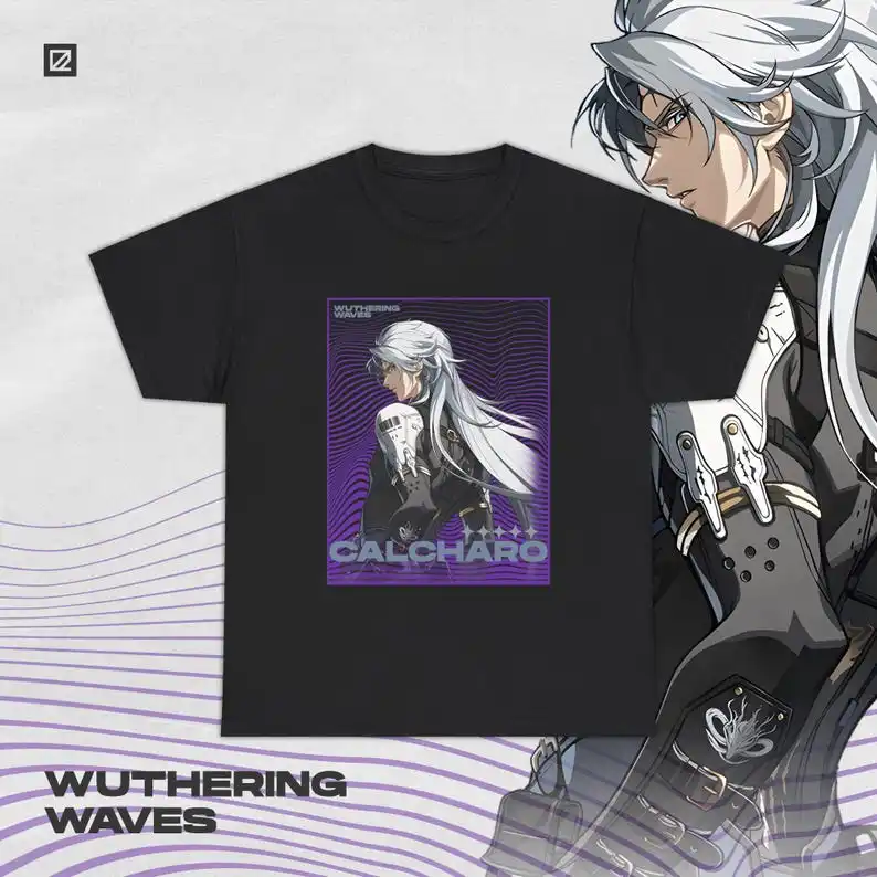 Calcharo Wuthering Waves Shirt Gacha Game Merch Fan Shirt Unisex Cotton