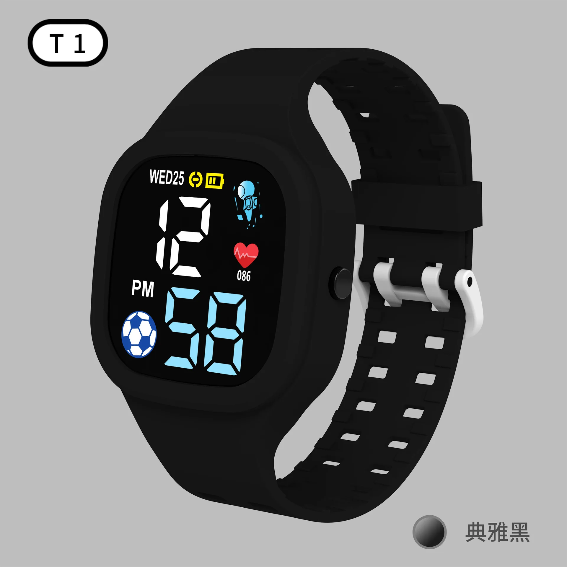 Children Sport Watch for Girls Boys Teens Kid Digital Electronic Clocks Wristwatch Transparent Jelly Waterproof Kids Watch