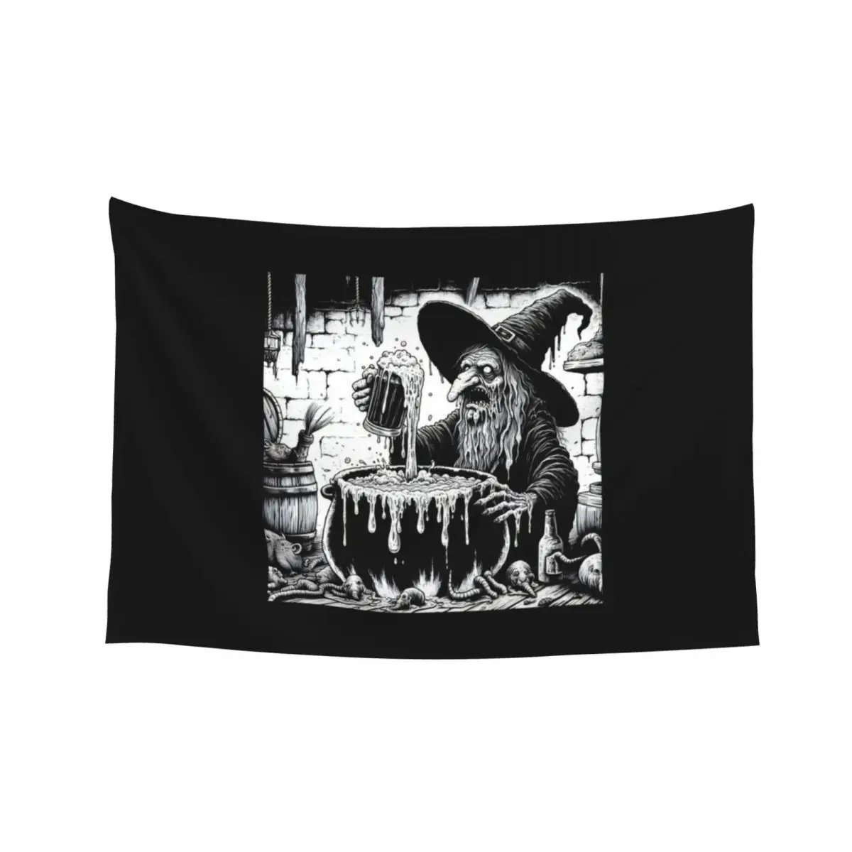 

Acid Witch is a Craft Beer lover Tapestry Home Decorating Kawaii Room Decor Wallpapers Home Decor Aesthetic Home Decor Tapestry