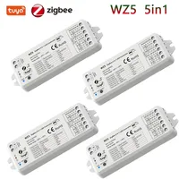 1X/4X Tuya Zigbee Wifi Smart LED Controller DC 12V 24V CCT RGB RGBW RGBCCT LED Strip Light Dimmer 2in1 5in1 2.4G Modul for Alexa